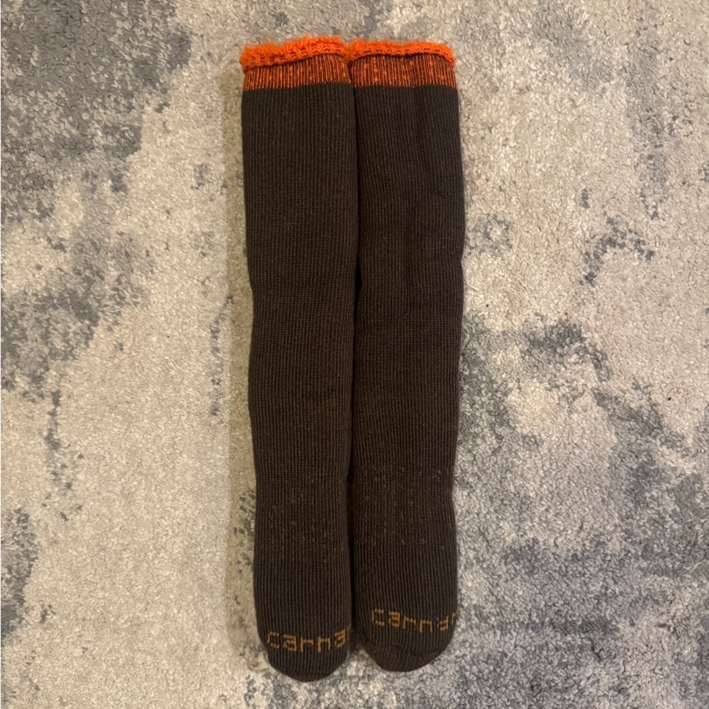 Carhartt Brown and Orange Thick Men's Socks